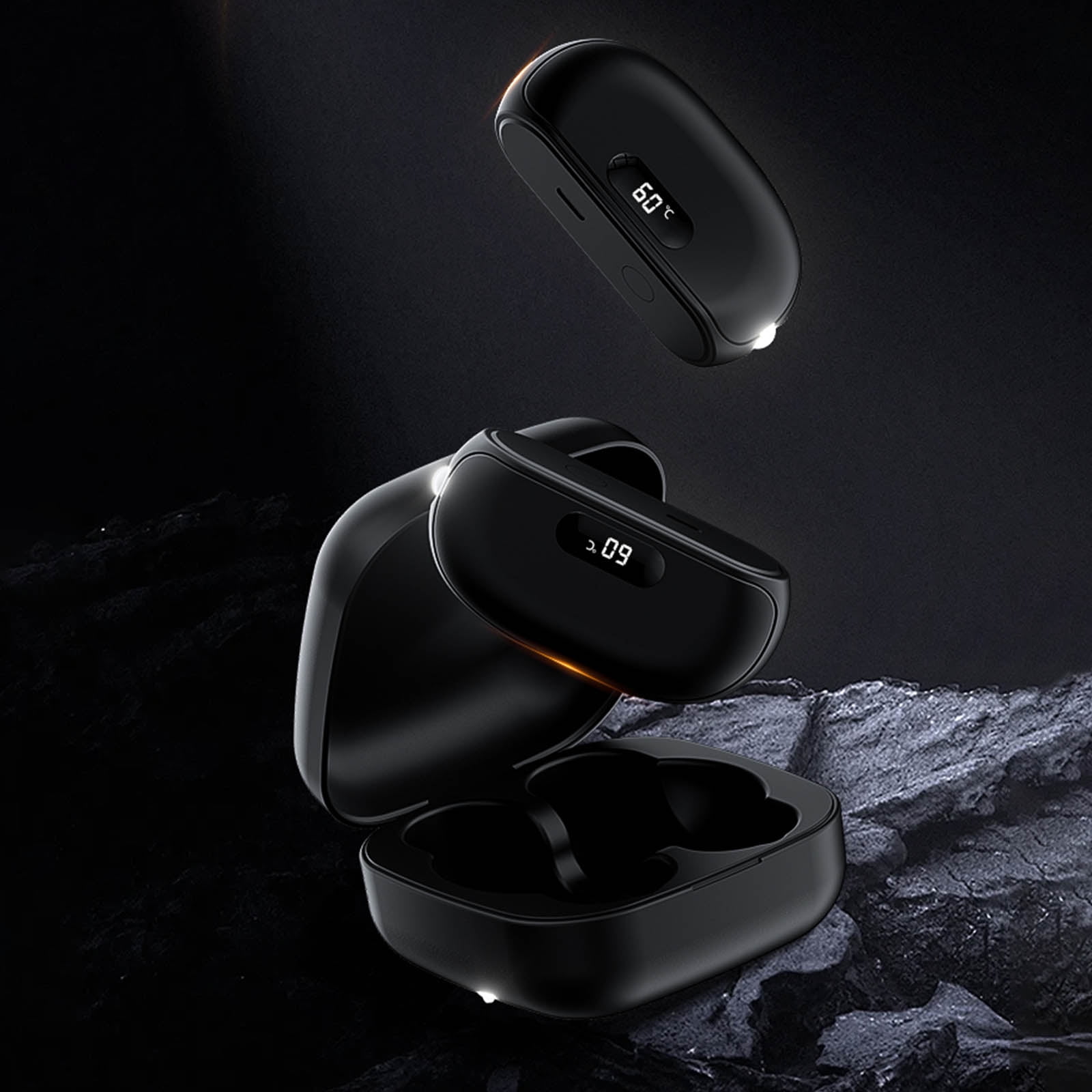 Portable Electric Hand Warmer Overheat Protections 5000mAh High Capacity Ergonomic Detachable