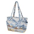thumbnail image 2 of FORMRS Tote Bag for Women Quilted Large Capacity Travel Work Carry On Shoulder Handbag, Winter Mountain, 2 of 7