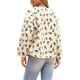 thumbnail image 3 of Chaqueta de forro polar INSPIRE CHIC para mujer, abrigo sin cuello de estampado floral vintage de manga larga, abrigo cálido de invierno, L Beige, 3 of 6