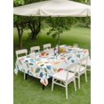 thumbnail image 6 of Outdoor Table Cloth with Umbrella Hole and Zipper, Colorful Botanical Waterproof Rectangle Tablecloth 60"x102", Watercolor Country Summer Leaves Washable Table Cover for Outside Party Patio Picnic, 6 of 6