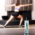thumbnail image 7 of Set of 4 Mint Tall Skinny Tumblers, Acrylic 16 Ounce Tumblers with Straw, 7 of 7