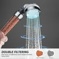 thumbnail image 6 of Filtered LED Shower Head with Handheld,Color Changing,High Pressure Shower Head with Filter,Water Saving Spray Handheld Showerheads with Hose and Base for Dry Skin & Hair, 6 of 9