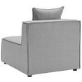 thumbnail image 4 of Lounge Sectional Sofa Set, Fabric, Grey Gray, Modern Contemporary Urban Design, Outdoor Patio Balcony Cafe Bistro Garden Furniture Hotel Hospitality, 4 of 10