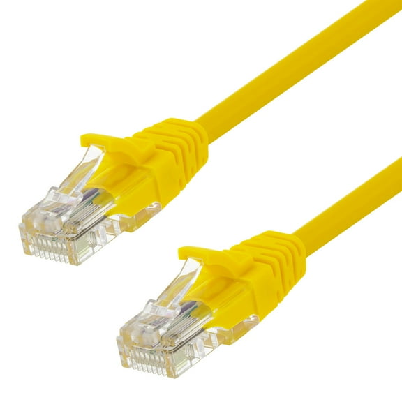 NavePoint Patch Cable, CAT5e, UTP, 24AWG/7*0.18 MM, 10 Ft,  10 pack, Yellow