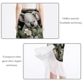 thumbnail image 2 of Koala Beach Skirts Summer Dress Chiffon Women's Casual Polyester Strap Beach Dress for Summer Beach Party, 2 of 6