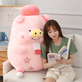 thumbnail image 4 of Peluche Cochon Doux, Oreiller Câlin Cochon Gras, 4 of 6