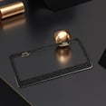 thumbnail image 3 of S SERENABLE Cadre Plat en Strass Bling Chrome Métal Multicolore Support de Luxe Ajusté Noir, 3 of 8