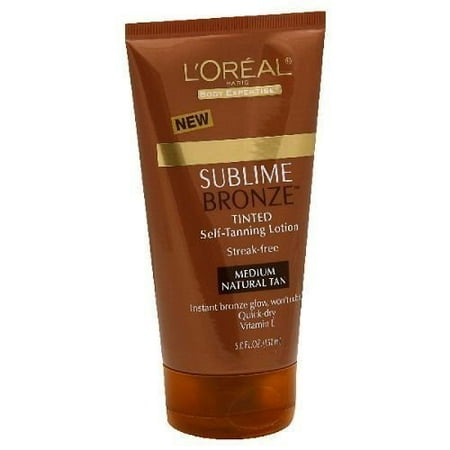 L'Oreal Paris Sublime Bronze Tinted Self-Tanning Lotion, (Top 10 Best Tanning Lotions)