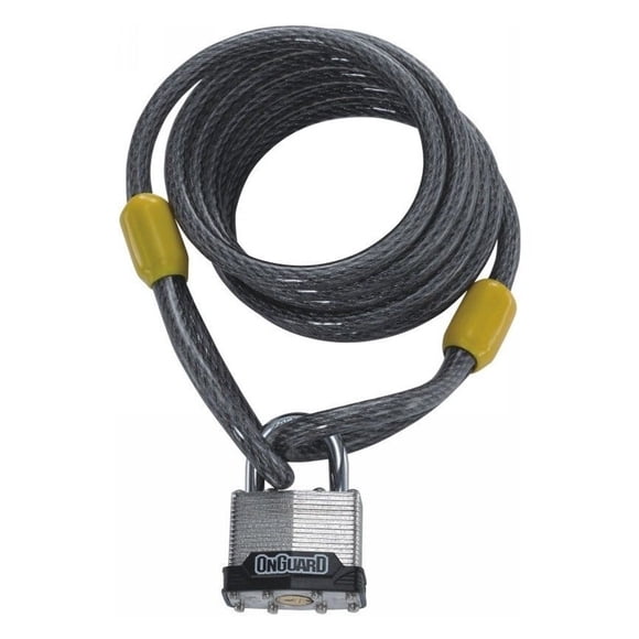 Cable Con Candado De llave OnGuard Acero Trenzado Recubierto Con Vinilo
