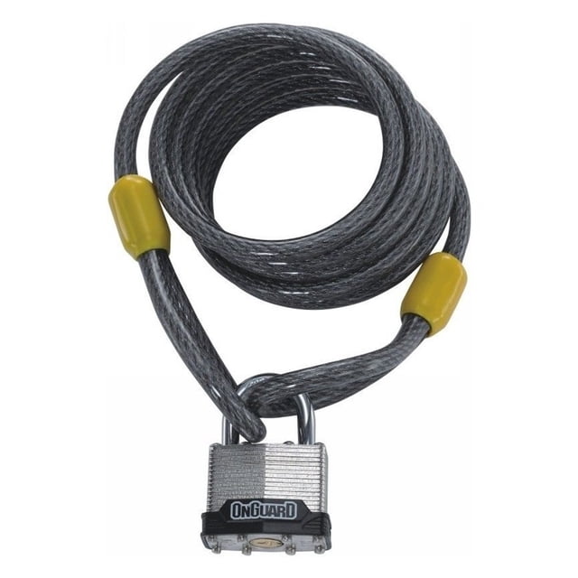 Cable Con Candado De llave OnGuard Acero Trenzado Recubierto Con Vinilo