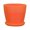 Orange, variant on Ludlz Plastic Flower Pot Succulents Plant Bonsai Ornament Planter Decoration Container
