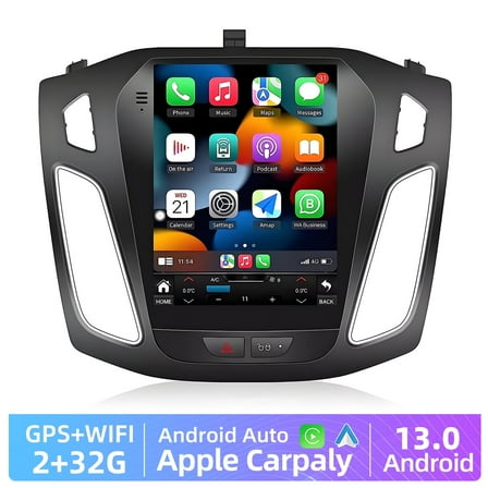 BAOKALER Car Stereo Radio For 2012-2018 Ford Focus Android 13 CarPlay 9.7" Touchscreen Car Radio GPS Navi WiFi,  2 32GB