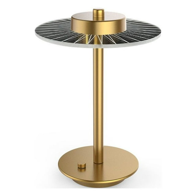 Portable Metal LED Table Lamp with Touch Sensor 3-Levels Brightness Simple and Modern Luxury Experience Rechargeable Battery Bedside Lamp Night Light for Kids Nursery Dining Room Lamp
