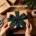 thumbnail image 4 of Goujian Christmas Plaid Wired Ribbon, 5 Yards Burlap Checkered Edge Ribbon, DIY Wreath Bow Gift Wrapping for Xmas Tree Weddings Holiday Home Crafts Decor, 4 of 6
