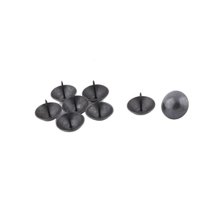 

Home Furniture Metal Upholstery Thumb Tack Nail Pushpin Black 30 x 25mm 8pcs