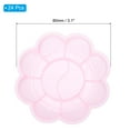 thumbnail image 2 of Uxcell 24Pcs Paint Tray Palette, 3.1"/8cm Painting Palette Plastic Palette Flower Shape Pink, 2 of 6