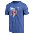 thumbnail image 2 of Men's Royal NFL Shield Distressed Team Primary Logo Tri-Blend Raglan T-shirt, 2 of 3