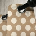 thumbnail image 3 of Ambesonne Tan Grommet Curtain, Big Polka Dots Grungy Old, 50" x 96", Tan Cream, 3 of 6
