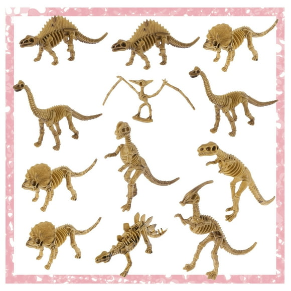 12pcs Dinosaur Fossil Skeleton Simulation Durable 12 Pattern Educational Toy for Boys Children