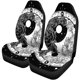 thumbnail image 1 of Juego de 2 fundas para asientos de coche ABPHQTO Yin Yang Tattoo Art Black White Roses Dark, 1 of 4