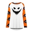 thumbnail image 4 of Blusa suelta informal de manga larga con cuello redondo para mujer, camisas con estampado de Halloween Fridja fjkfkj2365, 4 of 5