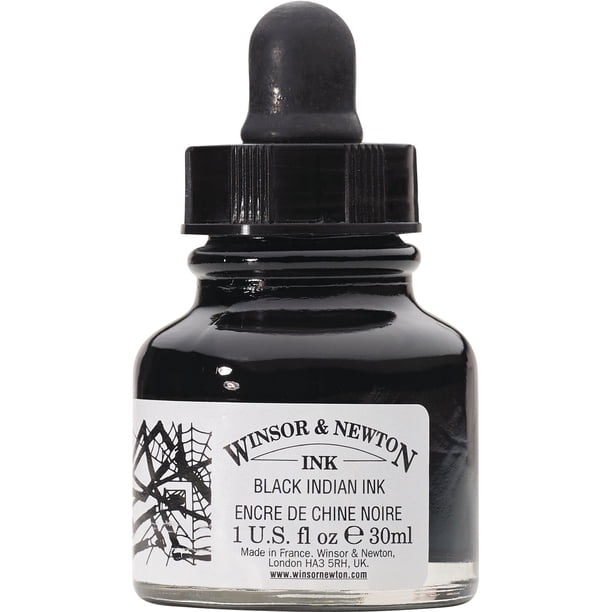 Tinta con Gotero 30Ml Color Negro Winsor & Newton
