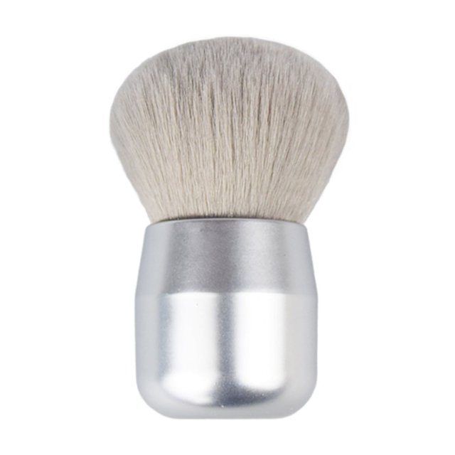 Brocha de maquillaje con forma de hongo con mango, multiusos, para autobronceador, polvos sueltos sintéticos, rubor, rostro y cuerpo.