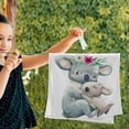 thumbnail image 3 of Mom Koala Floral Watercolor Hand Towels, Happy Mother Day Kitchen Towel Ultra Soft and Absorbent,Decorative Fingertip Face Towel for Bathroom Hotel, 2 PCS, 28.3"x 14.4", 3 of 5