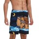 thumbnail image 2 of Fotbe Ocean Scene with Noah's Ark Pantalones Cortos de Pijama para Hombre, Ropa de Dormir, Pantalones de Pijama Cortos para Hombre-Small, 2 of 6