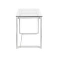thumbnail image 2 of Masters Modern Office Desk In Mirrored Chrome With Clear Glass Top, 2 of 7