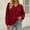 Wine, variant on BUIGTTKLOP Oversized Sweatshirts for Women Casual V Neck Pullover Tops Long Sleeve Fall Fashion Tops