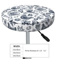 thumbnail image 4 of Lsque Chicken And Fish Round Bar chair cushion covers Velvet Fabric Premium Comfort Protects from Scratches and Stains for 14-17 Inch Chair- 14 inch, 4 of 7