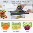 thumbnail image 4 of Vegetable chopper with container, slicer, cabbage chopper, kitchen manual cooking tool. Different colors to choose from, 4 of 5