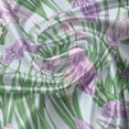 thumbnail image 7 of Ambesonne Vintage Asian Valance & Curtain, Purple Iris with Bird, 55"x24", Baby Blue Pink, 7 of 7