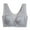 Grey, variant on Naierhg Lady Bra Push Up Front Closure Lace Wide Shoulder Strap Support Breast Seamless Sweat Absorption Plus Size Women Sports Bra Inner Wear Clothes