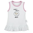 thumbnail image 1 of I Don't Give A Sheep Funny Dresses For Baby, Newborn Babies Skirts, Infant Princess Dress, 0-24M Kids Graphic Clothes (White Sleeveless Dresses, 0-6 Months), 1 of 4