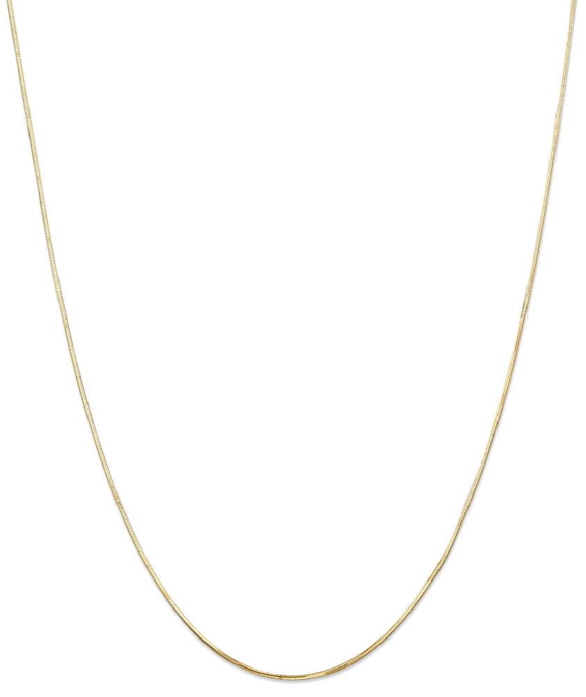 ICE CARATS ICE CARATS 14kt Yellow Gold 1.20mm Octagonal Snake Chain Necklace 20 Inch Pendant Charm Fine Jewelry Ideal... by IceCarats Designer Jewelry Gift USA