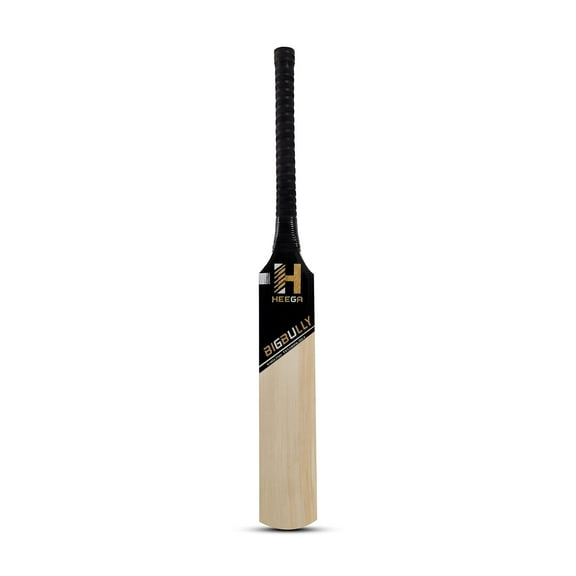 Heega Choice Of Champion Bigbully Mongoose Kashmir Willow Cricket Bat For Boys , Size Harrow | Beige & Black