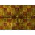 thumbnail image 1 of Ahgly Company Indoor Rectangle Checkered Yellow Modern Area Rugs, 2' x 5', 1 of 4