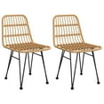 thumbnail image 2 of vidaXL 3 Piece Garden Dining Set Poly Rattan, 2 of 5