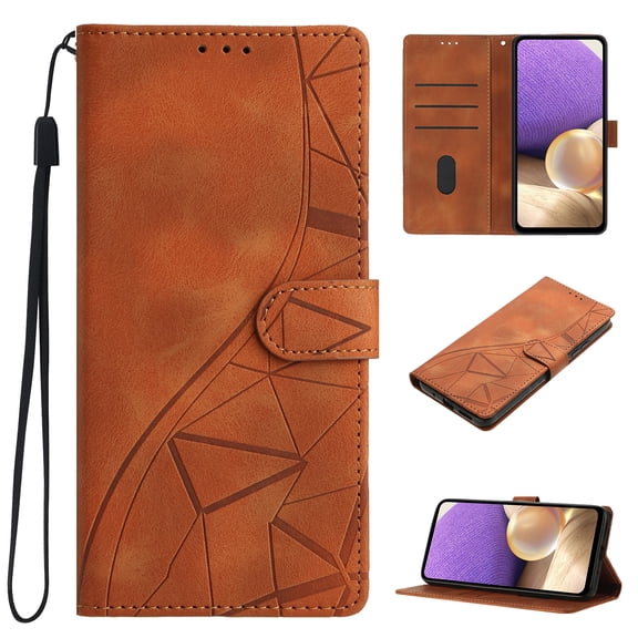 for Samsung Galaxy S26 Ultra Luxury PU Leather Wallet Phone Case, with Card Holder Flip Folio Protective Shockproof Cover [Kickstand Feature] [Wrist Strap] Compatible with Galaxy S26 Ultra, Brown