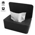 thumbnail image 1 of Caja de pañuelos húmedos a prueba de polvo con tapa, soporte de almacenamiento para pañales de bebé, dispensador para el hogar, coche, oficina, organizador de pañuelos de papel, 1 of 5