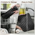 thumbnail image 5 of Unique Bargains Dish Drainer Mat Silicone Drying Mat for Kitchen Counter Fast Drying Matt for Dishes Heat Resistant Non-Slip 15.75x12.6 Inch Black, 5 of 7