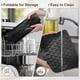 thumbnail image 5 of Tapete de Drenaje para Platos de Silicona Unique Bargains, Tapete Secador para Encimera de Cocina, Secado Rápido, Resistente al Calor, Antideslizante, 15.75x12.6 Pulgadas, Negro, 5 of 7