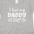 thumbnail image 4 of Inktastic I Love My Daddy with Hearts Girls Toddler Dress, 4 of 5