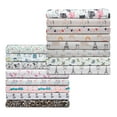 thumbnail image 2 of Whimsical Print Collection Microfiber Sheet Set, Twin, Rainbow Red, 2 of 3