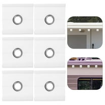Raindrops 6Pcs Awning Rail Hooks for RV and Camping Enthusiasts White 1.97X1.97X0.28in