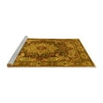 thumbnail image 2 of Ahgly Company Machine Washable Indoor Square Persian Yellow Traditional Area Rugs, 7' Square, 2 of 4