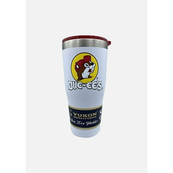 Buc-ee's White Yukon Outfitters Stainless Steel Tumbler - 20 oz