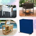 thumbnail image 6 of Cooler Cover 18 Oz Waterproof - Rolling Cart Cover 100% Weather Resistant with Air Pockets & Drawstrap for Snug Fit (32" H x 36" W x 20" D, Blue), 6 of 7